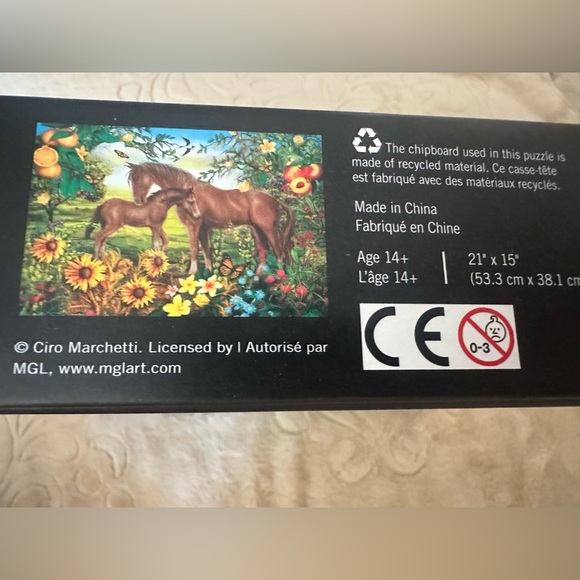 MasterPieces Horse Puzzle “Neighs And Nuzzles” Glow In The Dark 500 pc EUC - Picture 4 of 8